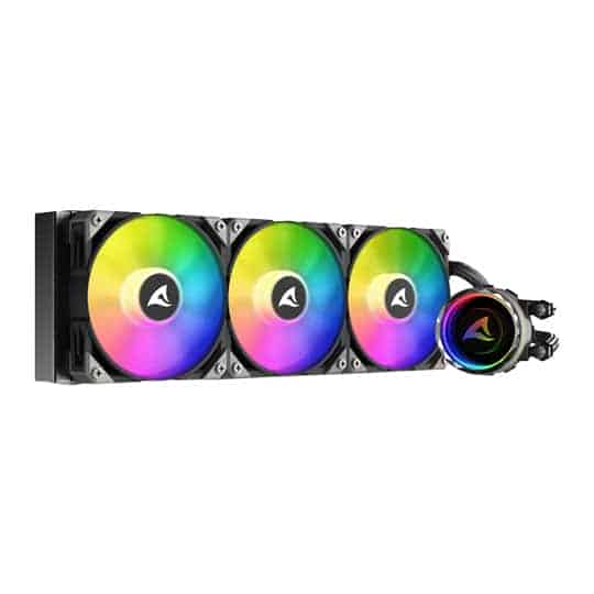 Sharkoon S90 360mm All-in-One ARGB Intel/AMD CPU Liquid Cooler Black